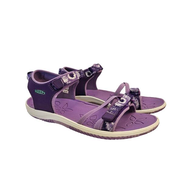 KEEN Elle Backstrap Sandals Big Kid Size 6 Purple Tie Dye Adjustable Lightweight - Picture 1 of 7